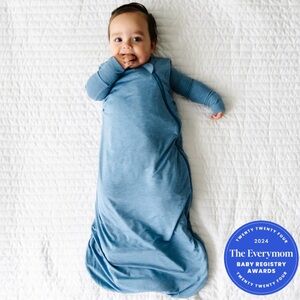 Little Sleepies Heather Blue Sleepy Bag 0.5 TOG (0-6 months Sleep Sack)